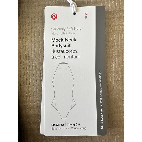 Lululemon Wundermost Ultra-Soft Nulu Mockneck Sleeveless Bodysuit Sz S Brand New - Picture 9 of 11